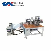 Automatische Rückentaschenschweiß- und Etiketteneinlegemaschine